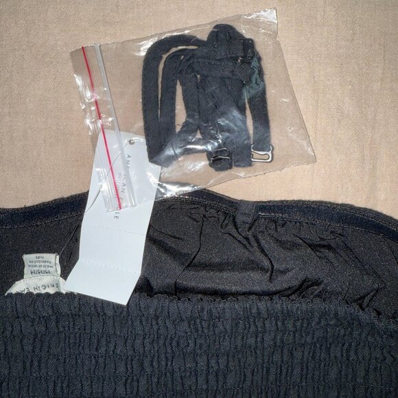 NWT American Eagle Black Removable Straps Corset Tube‎ Top Size M - Picture 5 of 7